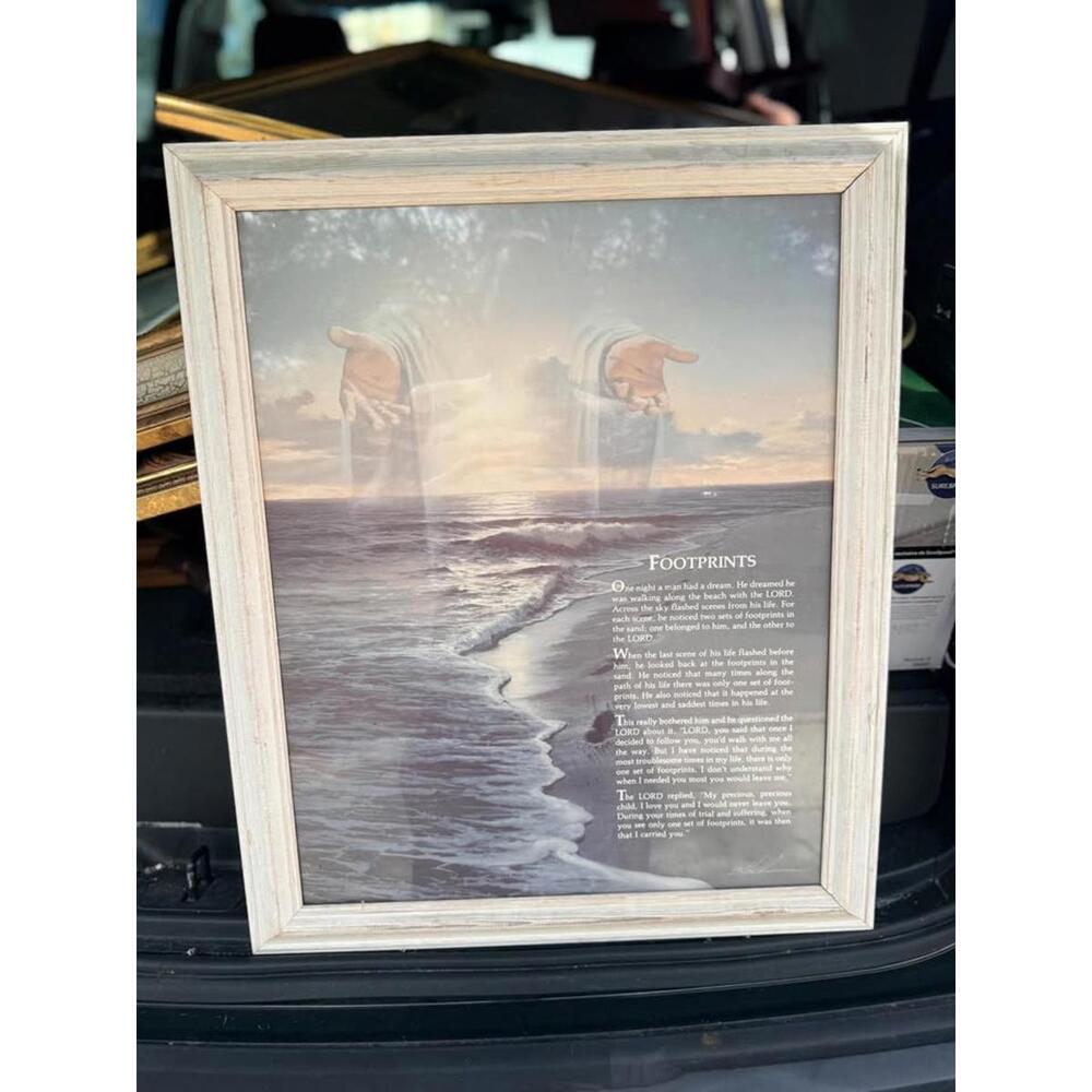 Footprints in the Sand framed art